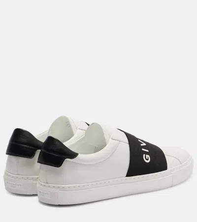 Givenchy Slip-on Sneakers With Black Band Logo Detail In White