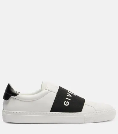 Givenchy Slip-on Sneakers With Black Band Logo Detail In White