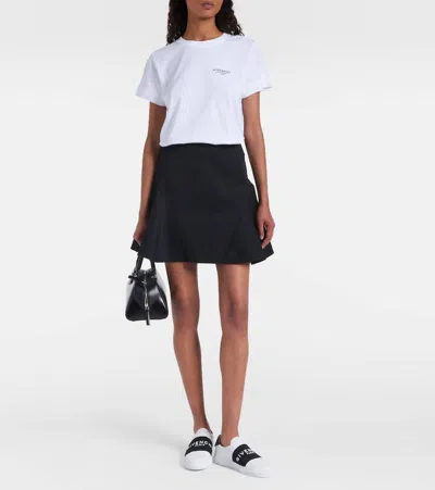 Givenchy Slip-on Sneakers With Black Band Logo Detail In White