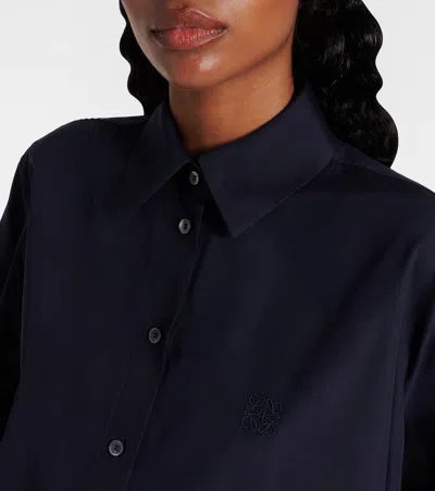 Loewe Poplin Short-sleeve Trapeze Blouse