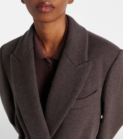 Brunello Cucinelli Wool And Cashmere Wrap Coat