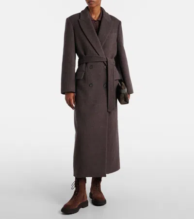 Brunello Cucinelli Wool And Cashmere Wrap Coat
