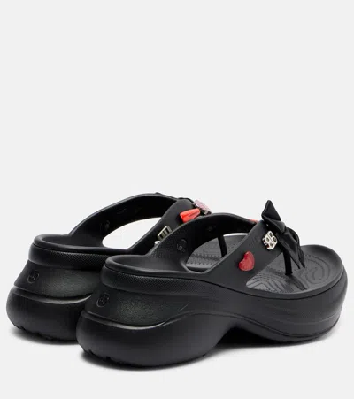 Balenciaga X Crocs Jibbitz Platform Thong Sandals
