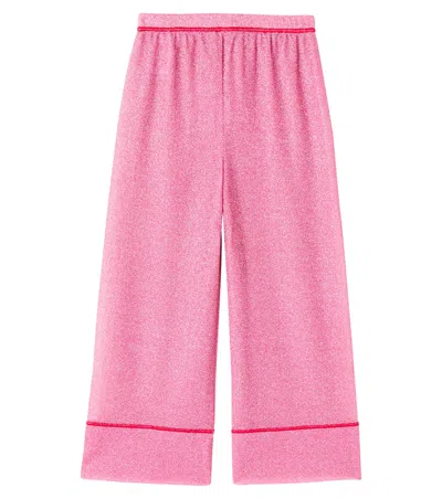 Oseree Oséree Kids Lumière Wide-leg Pants In Pink