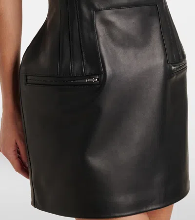 Magda Butrym Strapless Fitted Silhouette Dress With Zipper Accents
