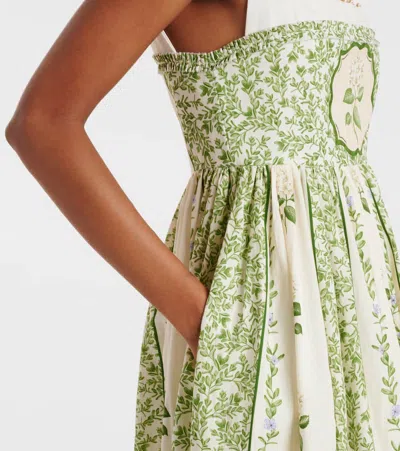 Agua By Agua Bendita Barbara Floral Cotton Midi Dress