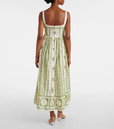 Agua By Agua Bendita Barbara Floral Cotton Midi Dress