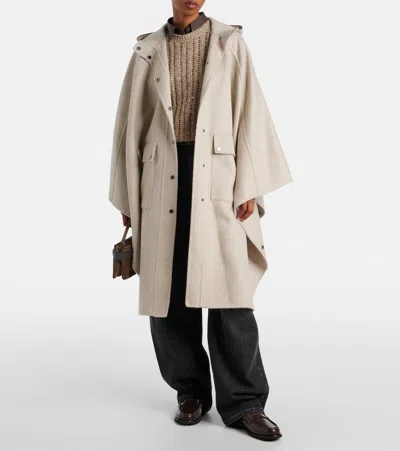 Brunello Cucinelli Hooded Cashmere Coat