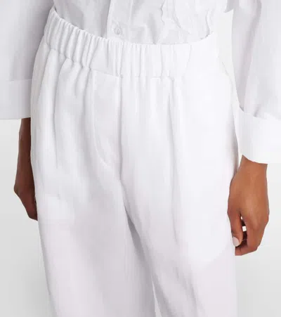 Brunello Cucinelli Cotton Sweatpants In White