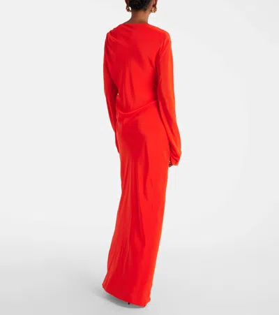 Sir Fresca Silk Crêpe De Chine Maxi Dress