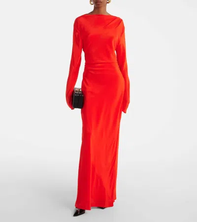 Sir Fresca Silk Crêpe De Chine Maxi Dress