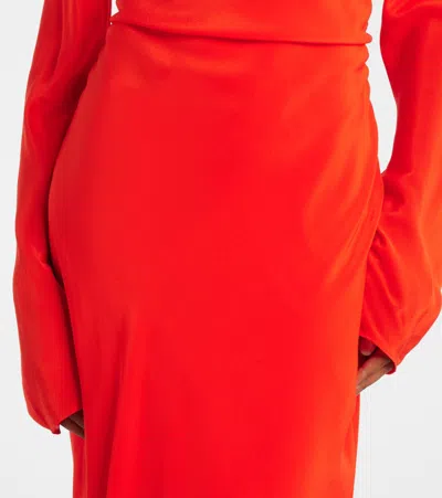 Sir Fresca Silk Crêpe De Chine Maxi Dress