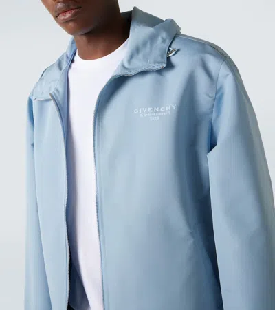 Givenchy Logo Technical Jacket In Blue