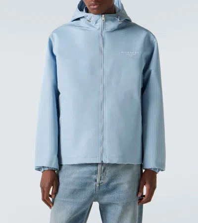 Givenchy Logo Technical Jacket In Blue