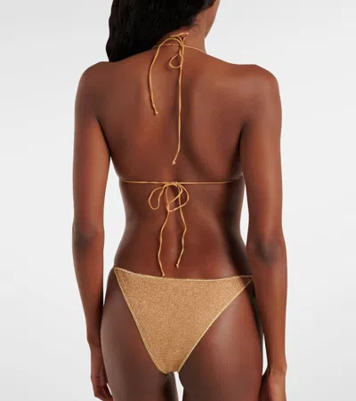 Oseree Oséree Lumière Nuggets Bikini In Brown