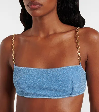 Oseree Oséree Lumière O Chain Lamé Bikini