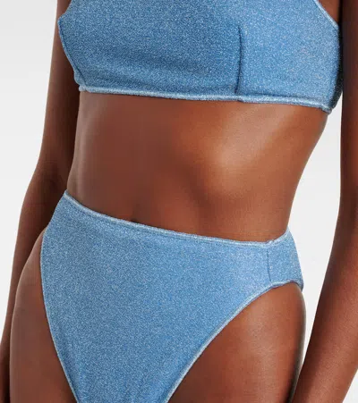 Oseree Oséree Lumière O Chain Lamé Bikini