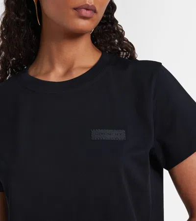 Givenchy Logo Cotton Jersey T-shirt In Black