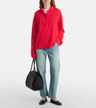 The Row Roddie Cotton Jersey Polo Shirt