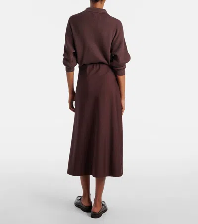 Brunello Cucinelli Wool-blend Midi Skirt