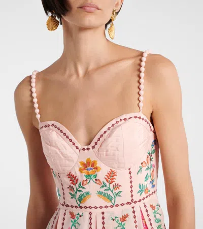 Farm Rio Floral Cotton-blend Maxi Dress