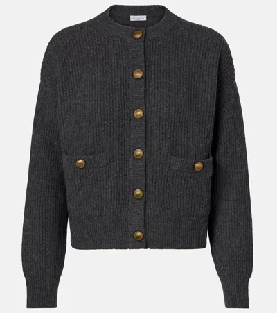 Brunello Cucinelli Wool, Cashmere, And Silk Cardigan