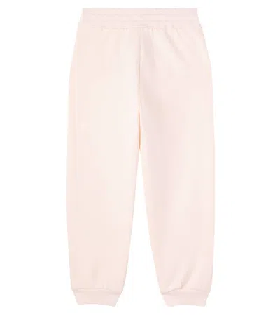 Dolce & Gabbana Dg Sequined Cotton Sweatpants In Pink