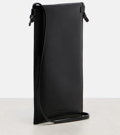 The Row Camie Leather Pouch With Strap