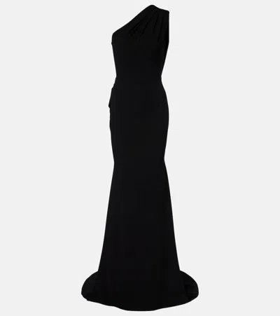 Alex Perry Draped One-shoulder Crêpe Gown