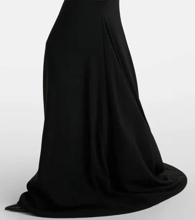 Alex Perry Draped One-shoulder Crêpe Gown