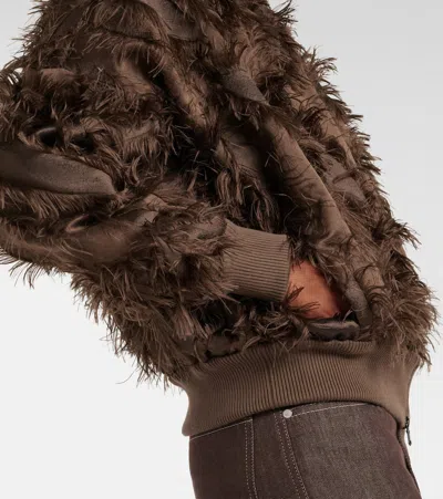 Brunello Cucinelli Feather-trimmed Bomber Jacket