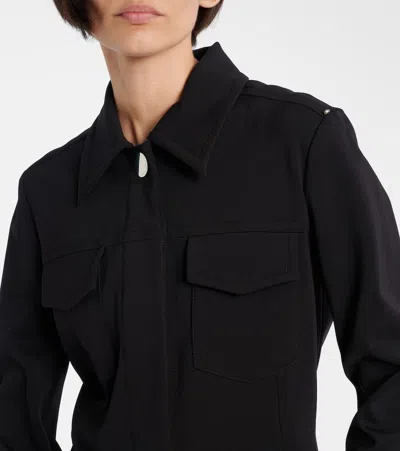 Sportmax Tailored Crepe Knitted Jacket With Flap Pockets