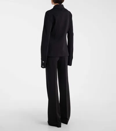 Sportmax Tailored Crepe Knitted Jacket With Flap Pockets
