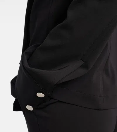 Sportmax Tailored Crepe Knitted Jacket With Flap Pockets