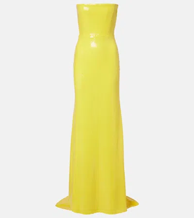 Alex Perry Sequined Corset Gown