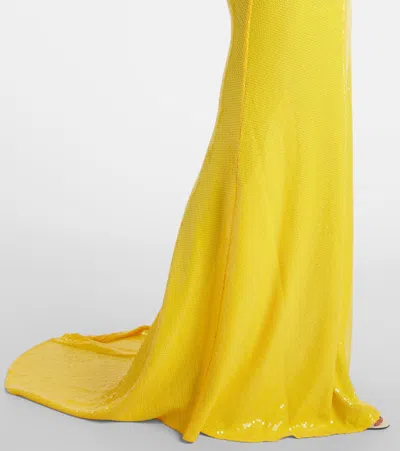 Alex Perry Sequined Corset Gown