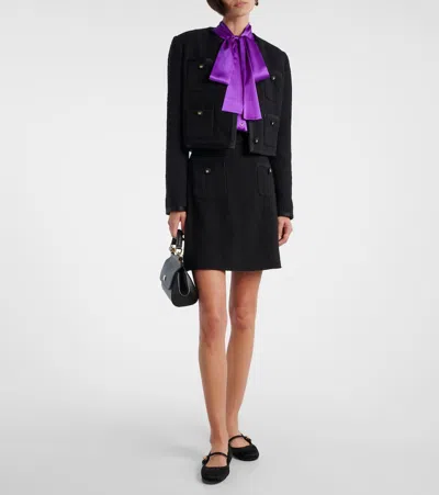 Dolce & Gabbana Tie-neck Silk-blend Satin Blouse