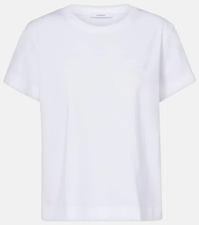 Givenchy Logo Cotton Jersey T-shirt In White