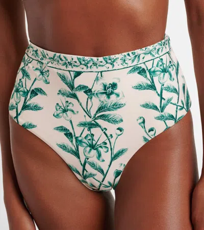 Agua By Agua Bendita Magenta Floral Bikini Bottoms