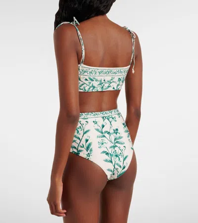 Agua By Agua Bendita Magenta Floral Bikini Bottoms