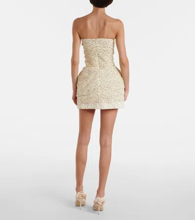 Magda Butrym Polka-dots Ruched Silk-blend Minidress