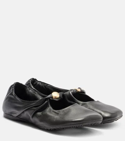 Loewe Women Pebble Ballerina In Nappa Leather