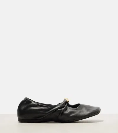 Loewe Women Pebble Ballerina In Nappa Leather