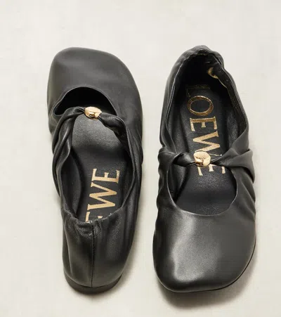 Loewe Women Pebble Ballerina In Nappa Leather
