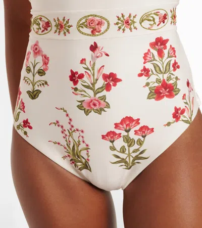 Agua By Agua Bendita Illusion Floral Strapless Swimsuit