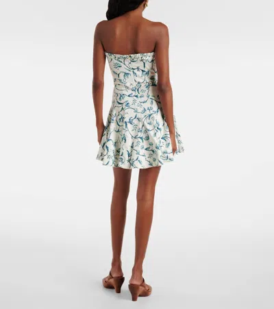 Agua By Agua Bendita Caudal Strapless Cotton-blend Minidress
