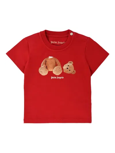 Palm Angels Teddy Bear-print T-shirt (set Of Three) In Pink