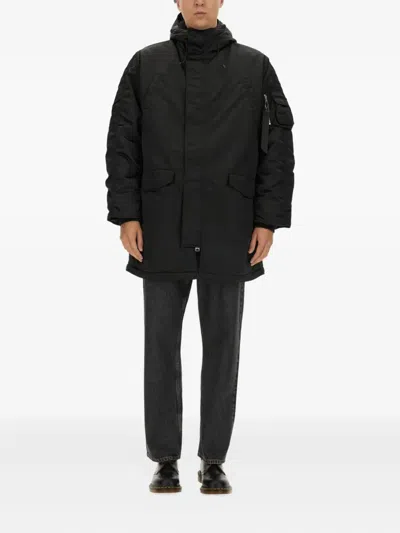 Alpha Industries Long Bomber Jacket "n-3b" In Black