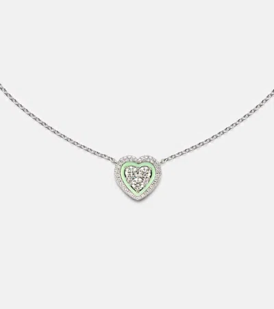 Kamyen 18kt White Gold Choker With Diamonds