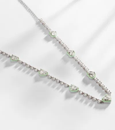 Kamyen 18kt White Gold Choker With Diamonds